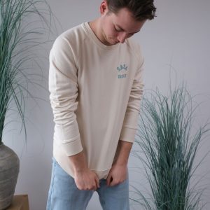 Salsa District- Merch - Mannelijke trui naturel raw- 3